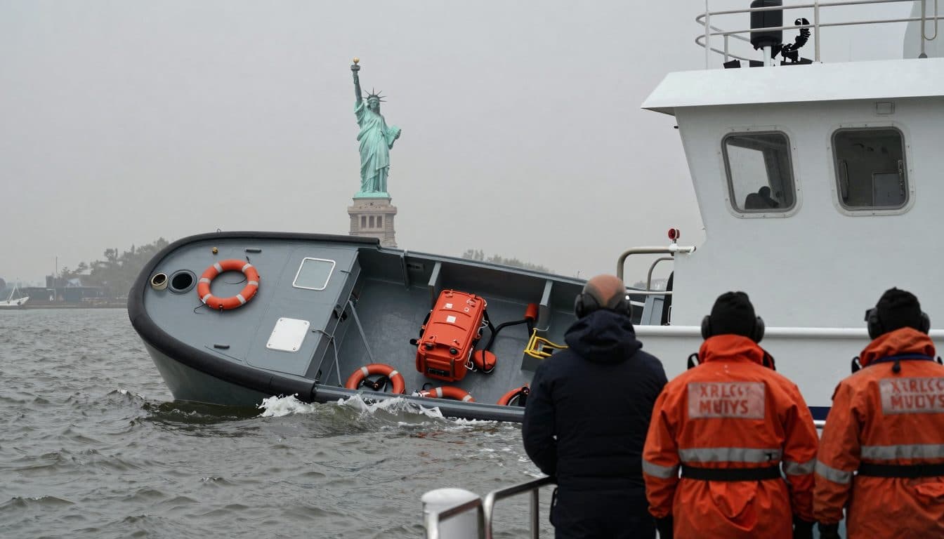 Two dead after vessel capsizes in New York Harbor