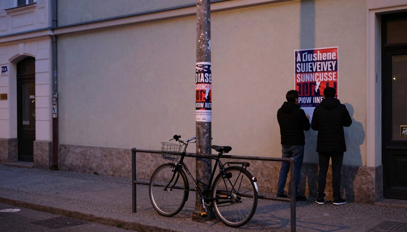 Campaign helper in Berlin-Adlershof struck and injured by cyclist