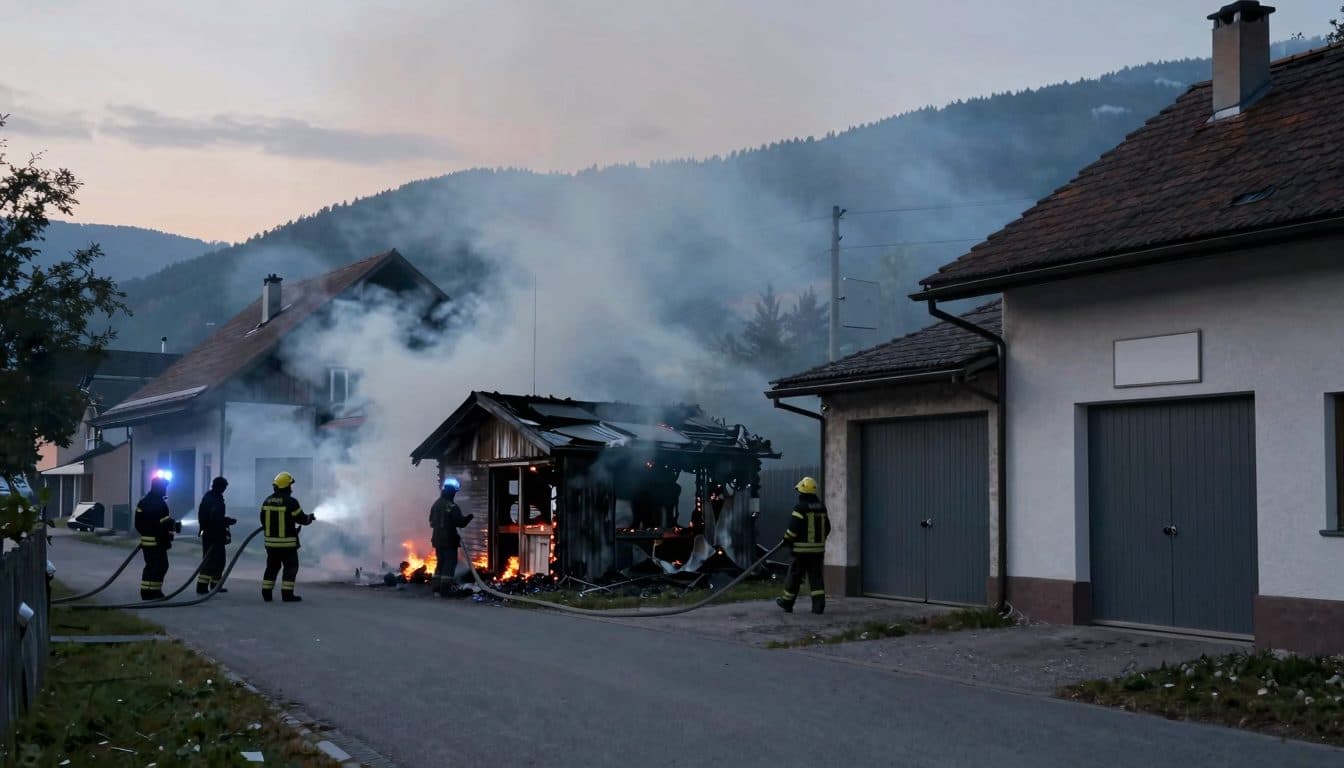 Fire in Pfaffstätt: Two residents injured, seven fire departments deployed