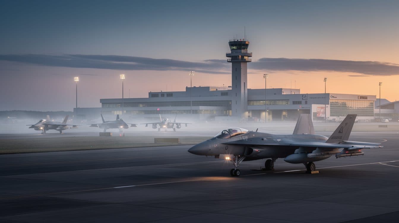 Bundeswehr Tornados depart Hamburg after week-long exercise at the airport