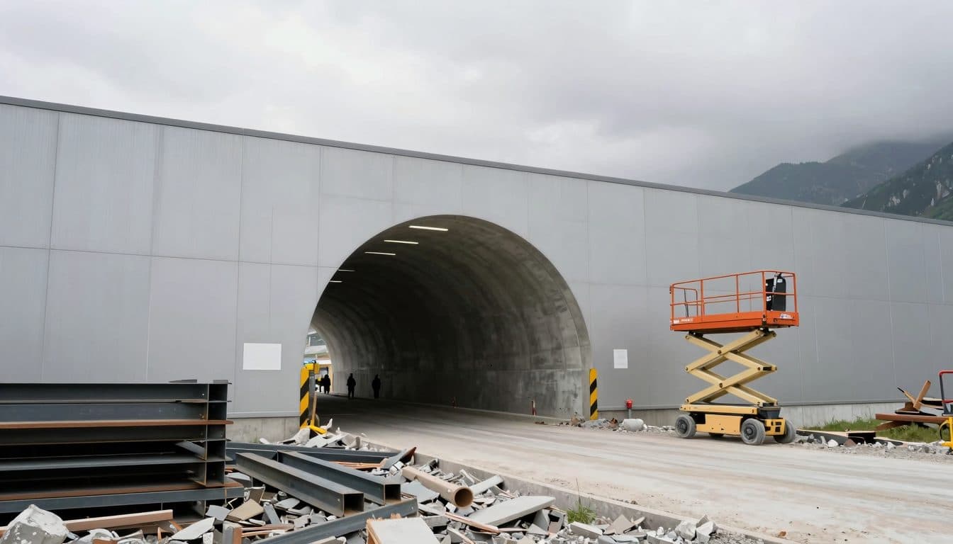 Gust of wind triggers fatal workplace accident at Semmering Base Tunnel construction site