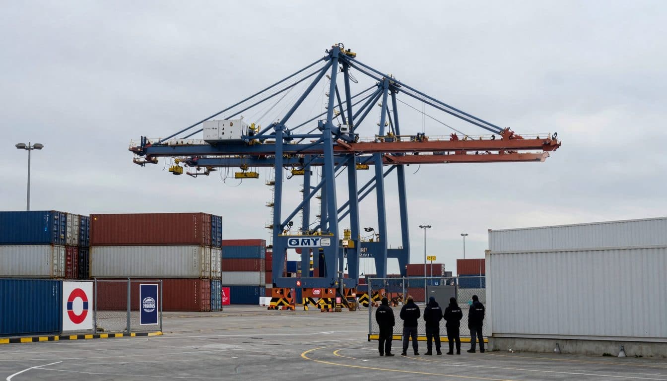 Warning strike by dockworkers largely paralyzes six German seaports