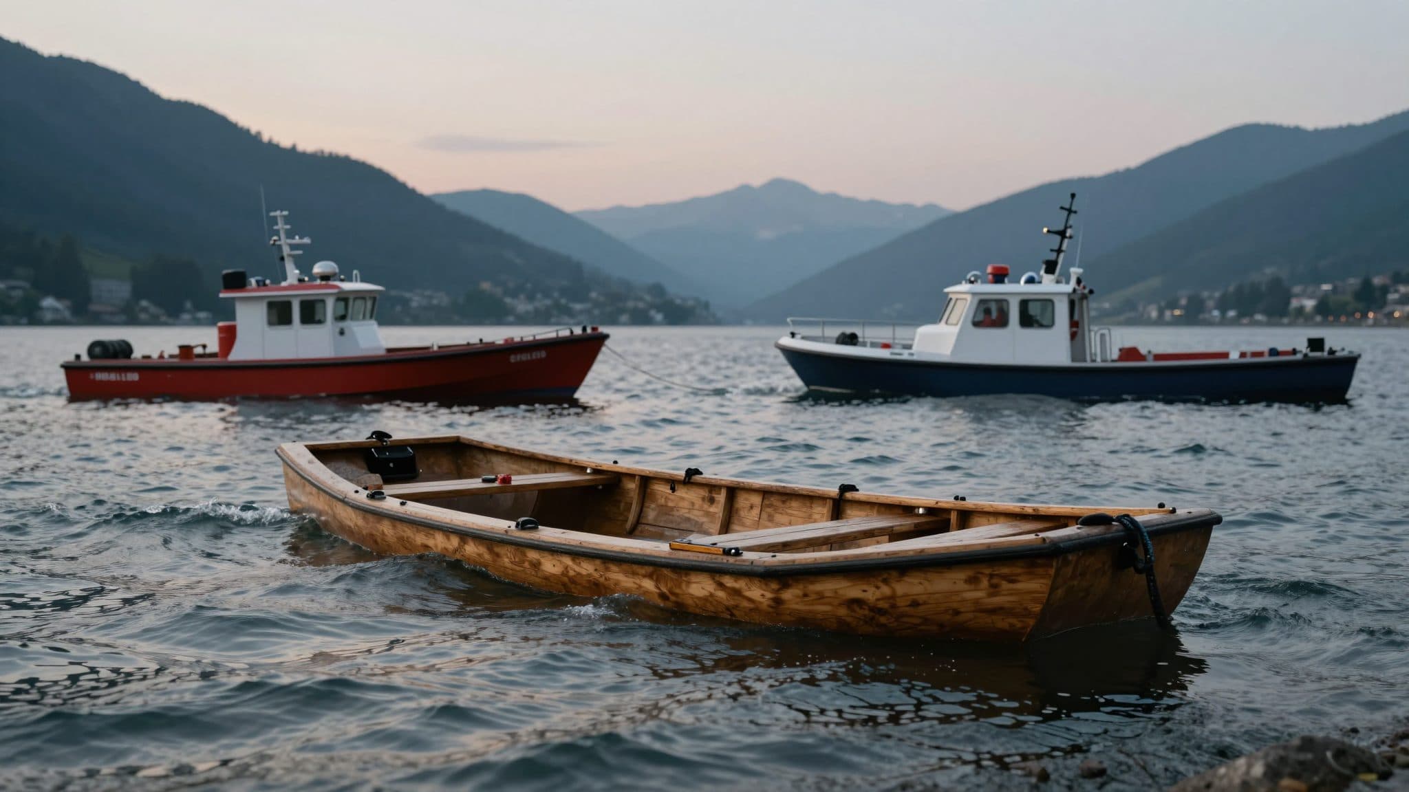 Seven people rescued from sinking raft on Lake Constance