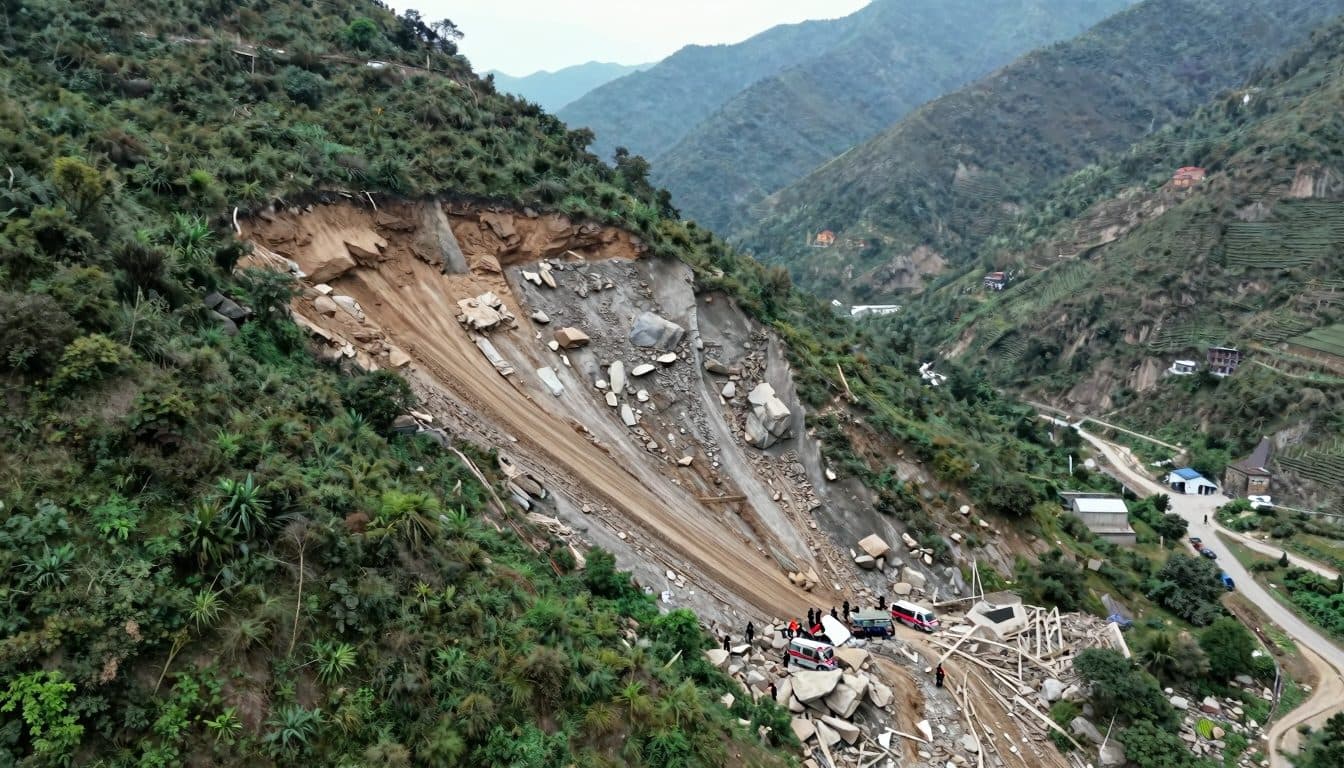 Landslide in western China kills at least eight, dozens still missing