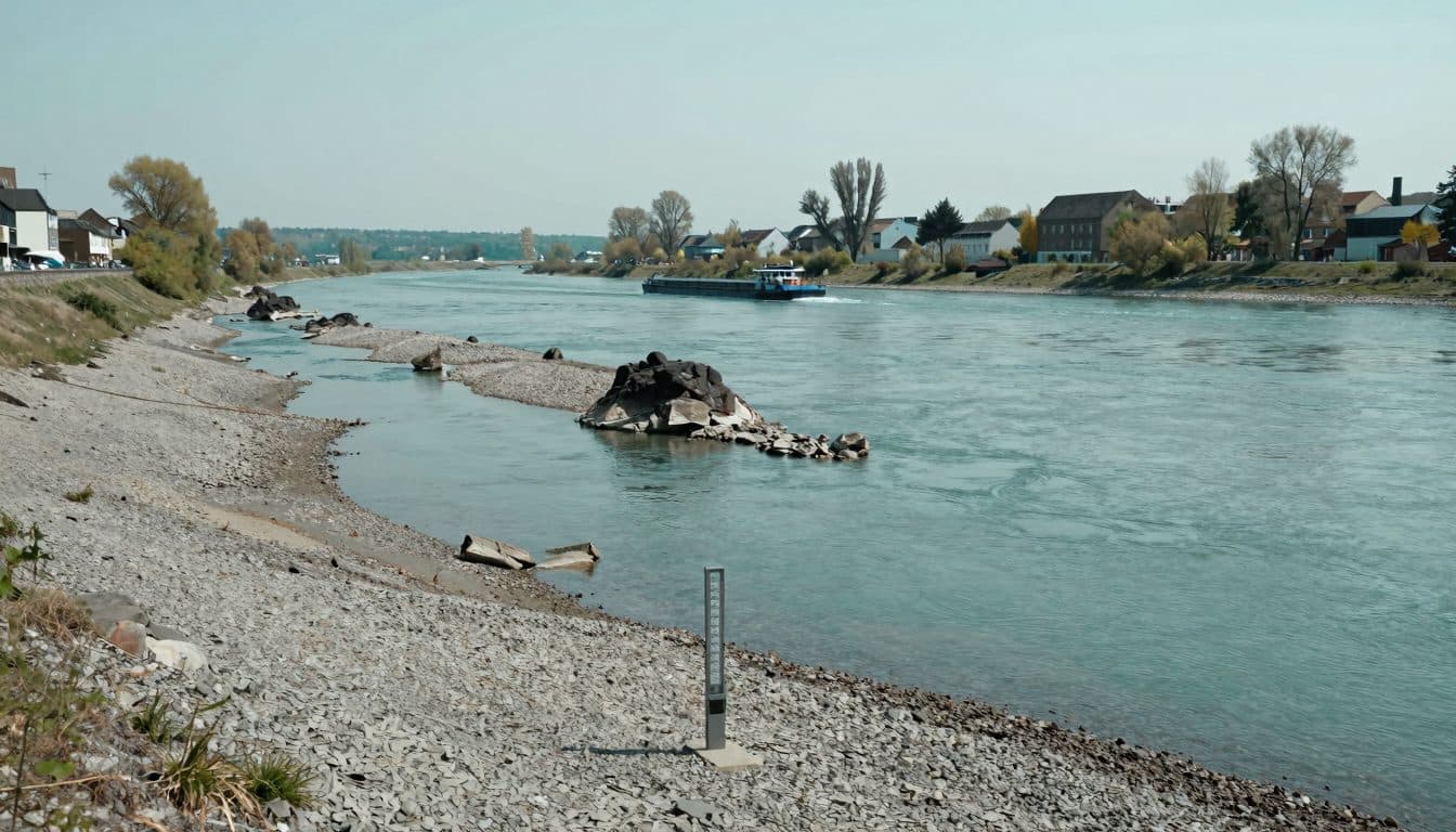 Low Water Levels Strain Inland Shipping on the Rhine, Elbe and Danube