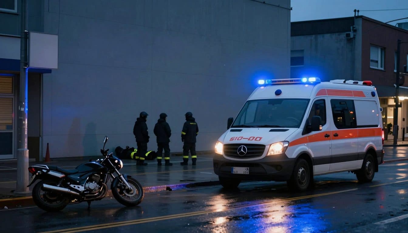 Motorcycle Accident Leonding: 70-Year-Old Resuscitated