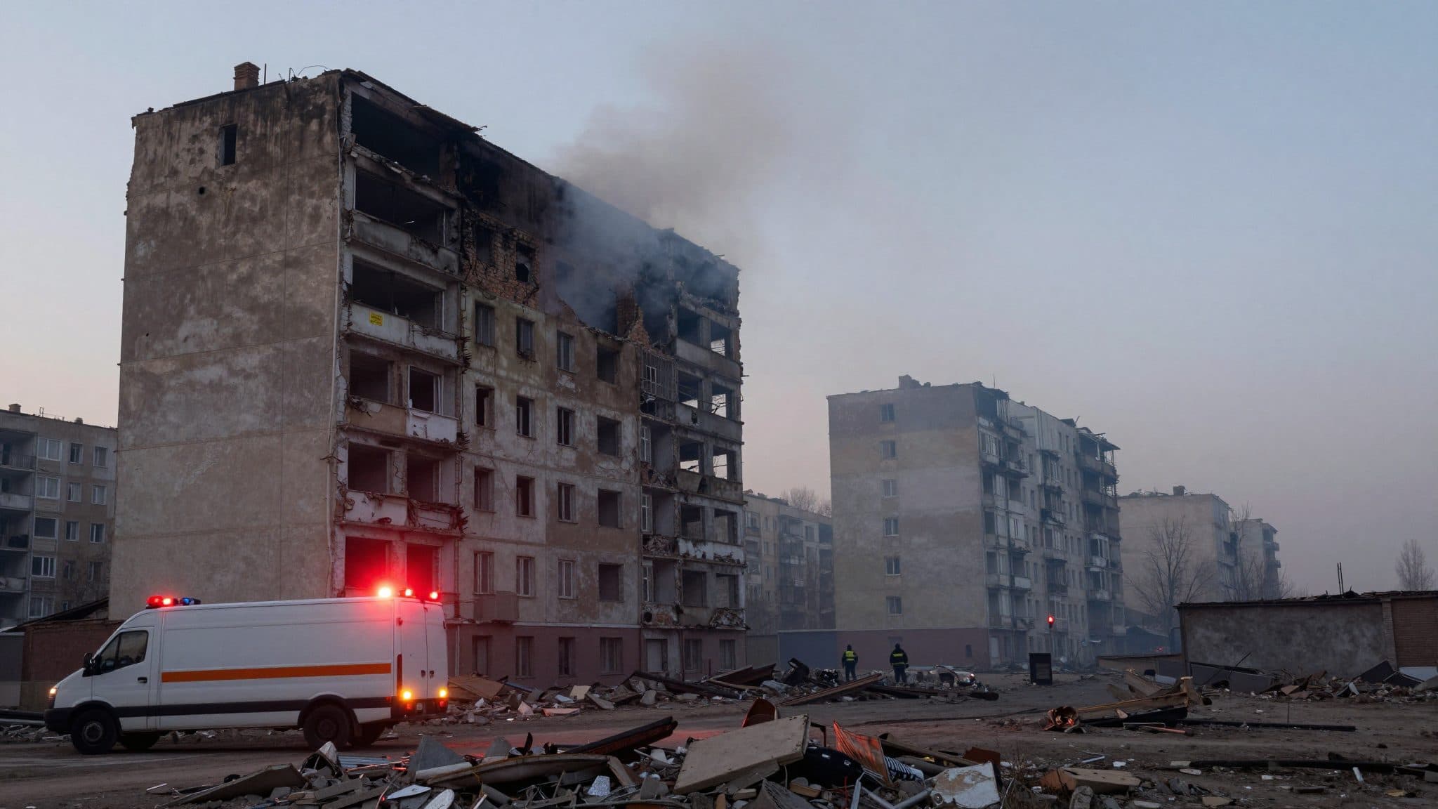 Three Killed in Overnight Airstrikes on Suburb of Kyiv