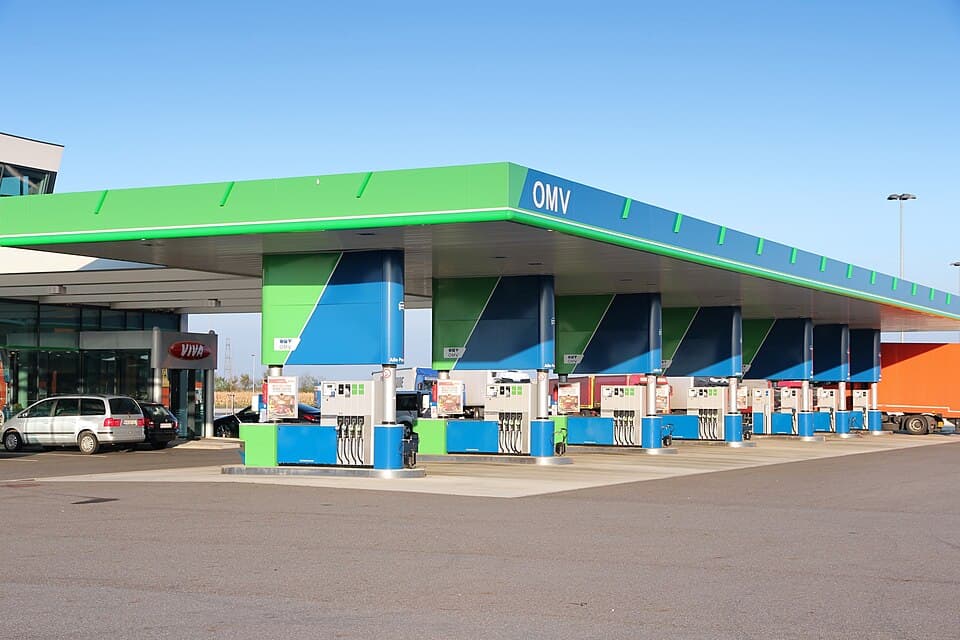 03 OMV gas station in Austria - OMV oil company