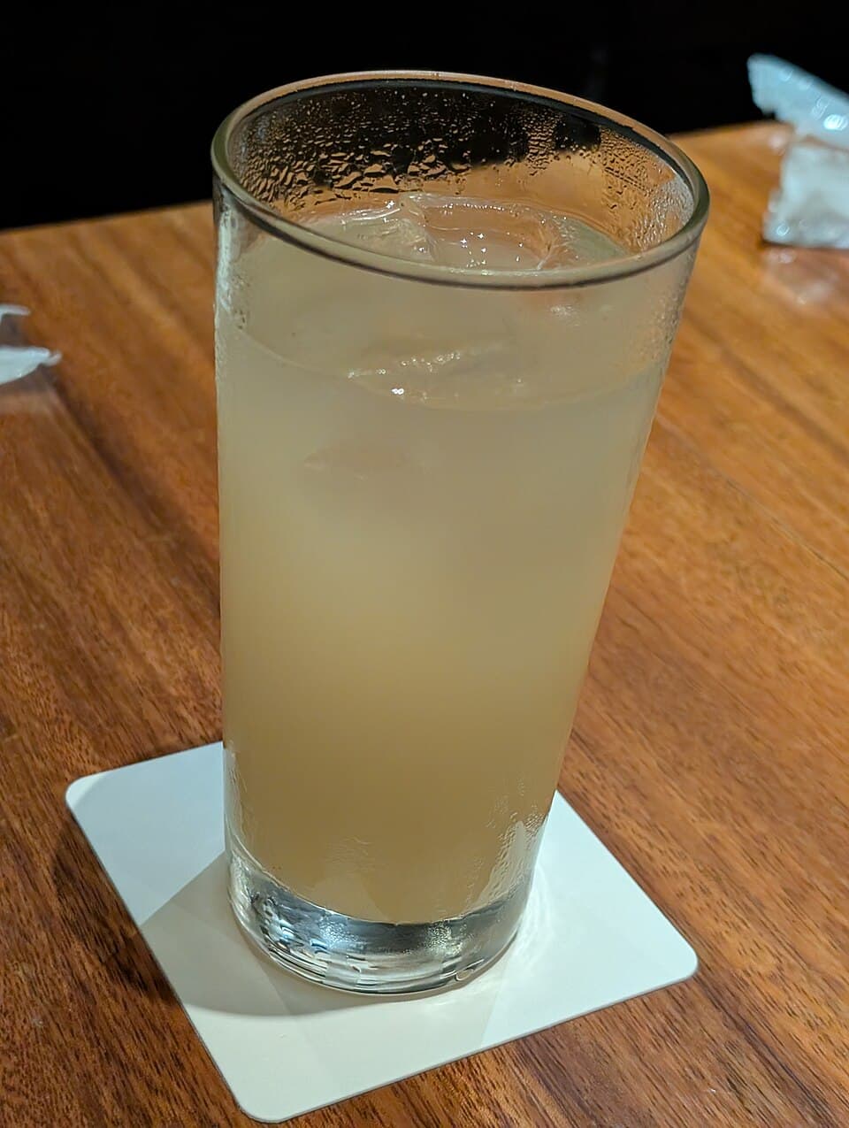 La France pear liqueur at izakaya in Ebisu